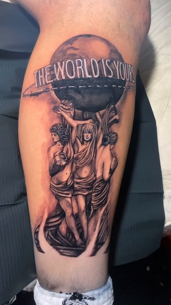 Tattoo by @theunquestionable — black_and_grey, realism