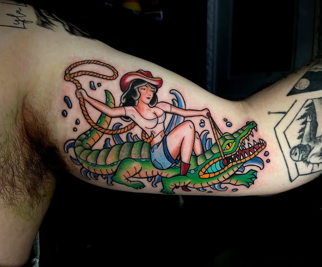 Tattoo by @thequietcactus โ american_traditional, illustrative