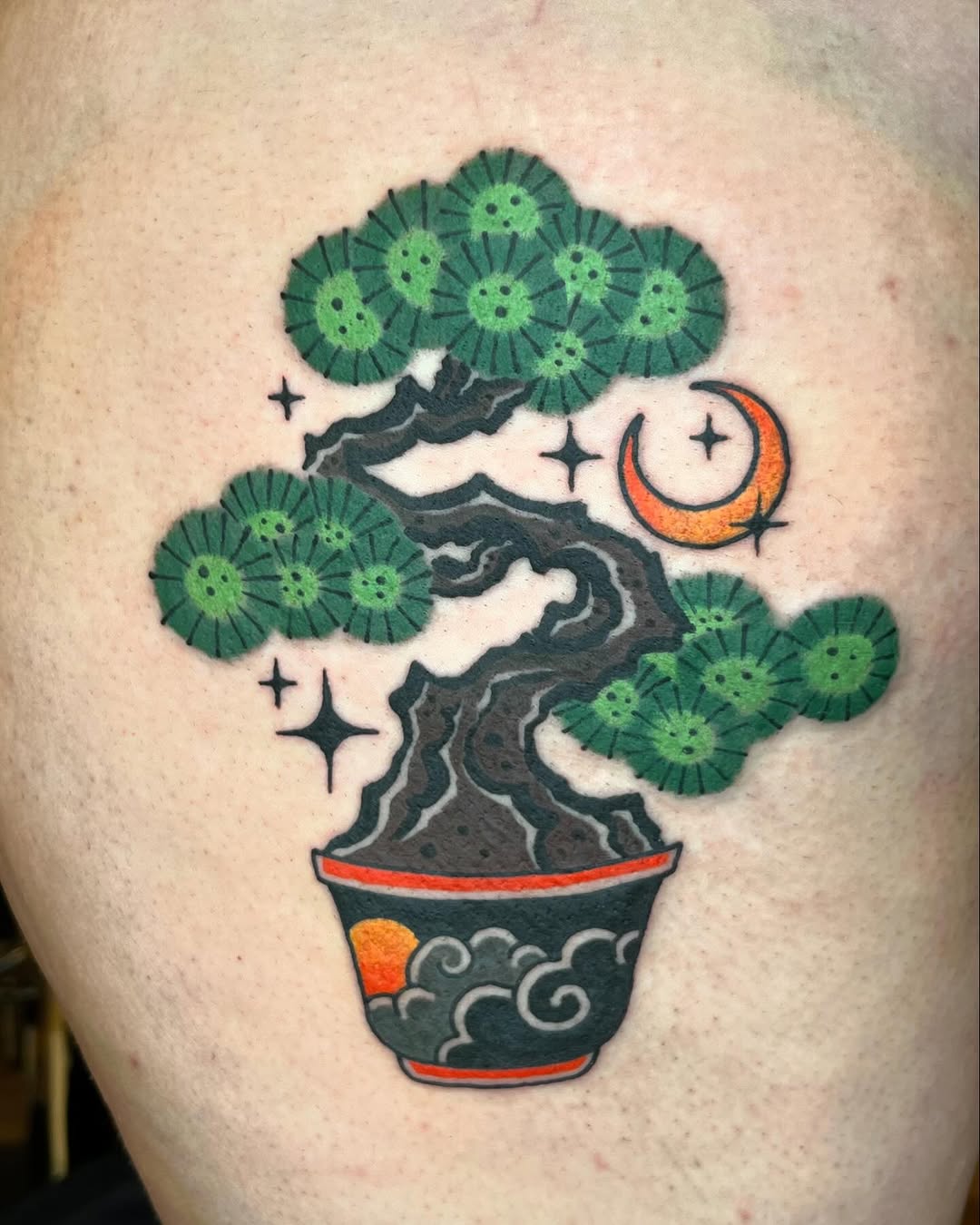 Tattoo by @sly.tri — illustrative, new_school