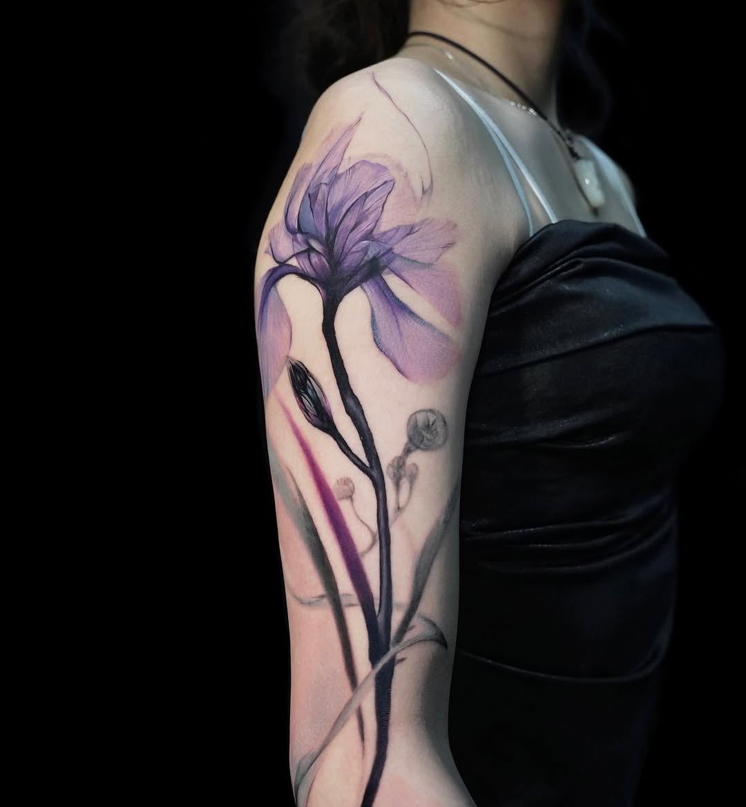 Tattoo by @rroy.ink — realism, watercolor