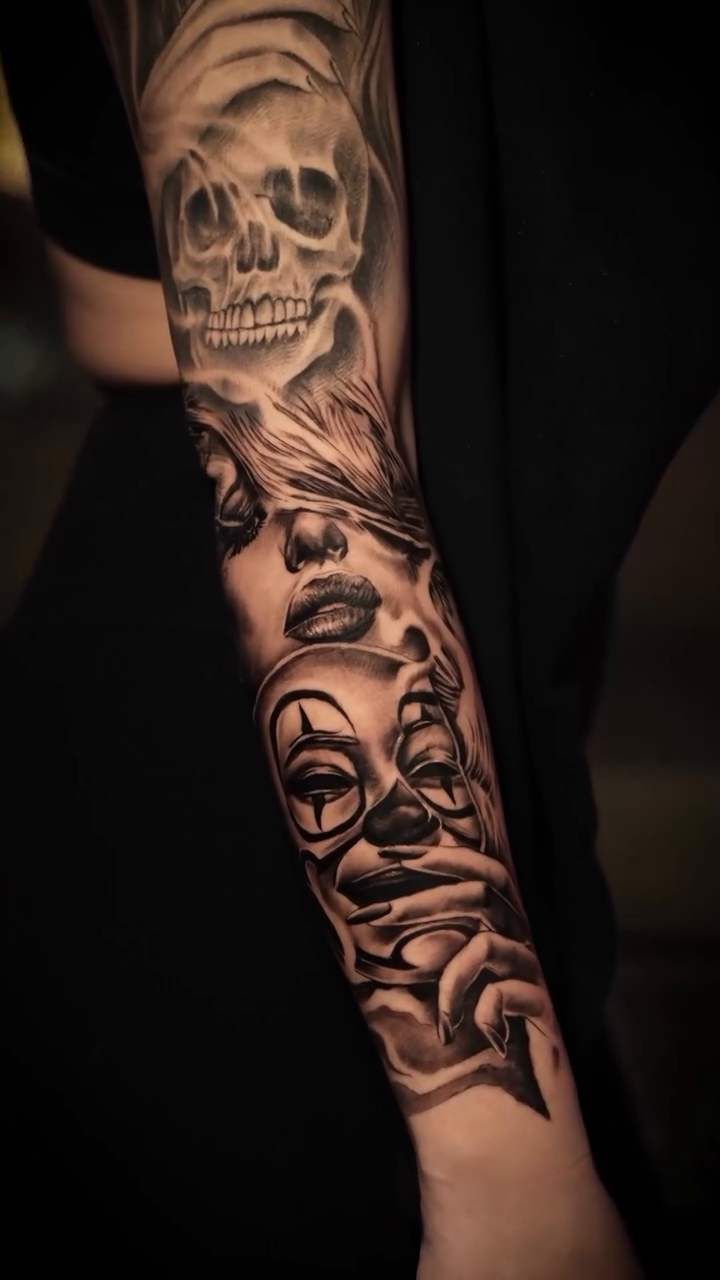 Tattoo by @mannyfacestattoo โ black_and_grey, realism