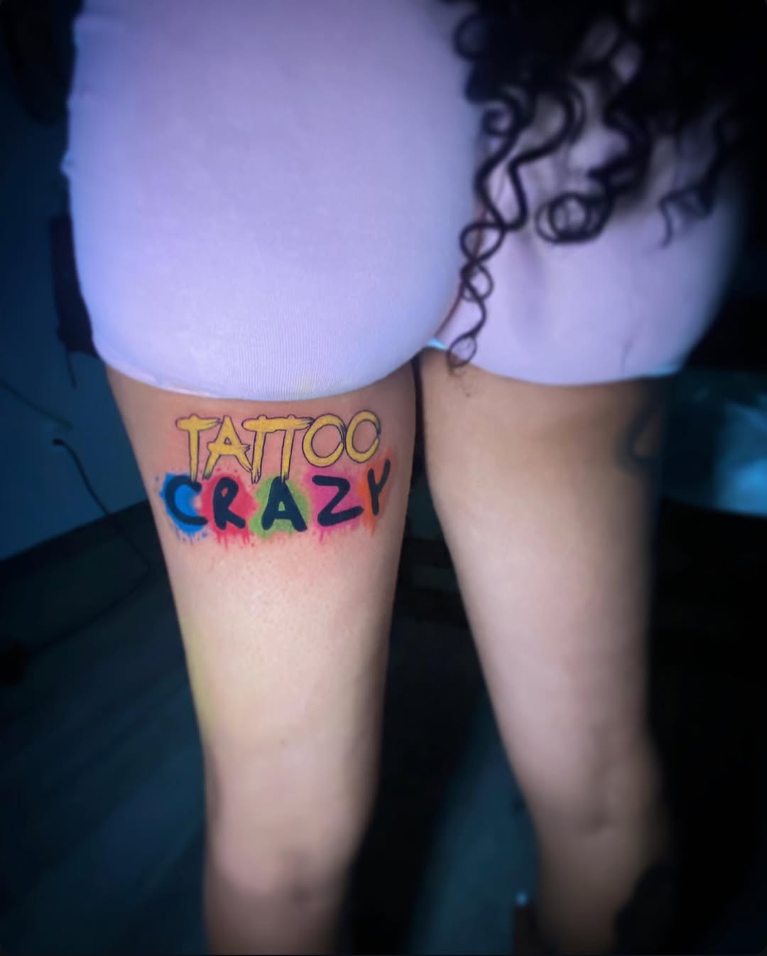 Tattoo by @_tattoocrazy_ — lettering_script, ignorant