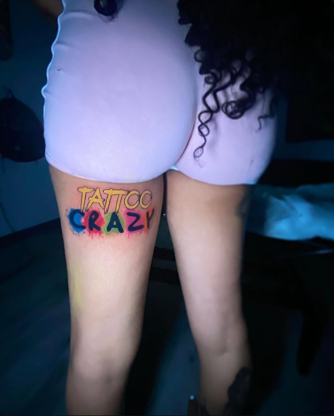 Tattoo by @_tattoocrazy_ — lettering_script, watercolor