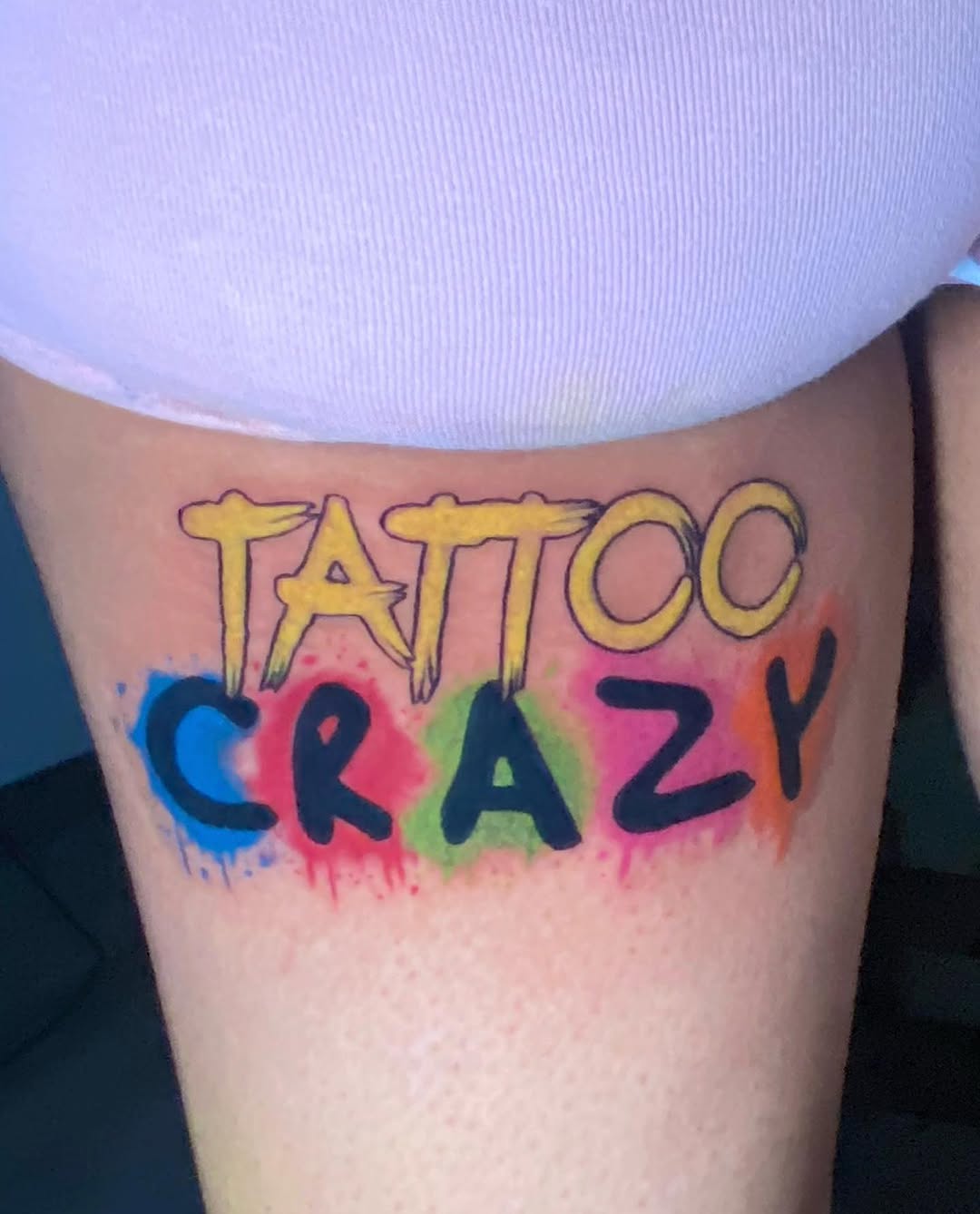 Tattoo by @_tattoocrazy_ — lettering_script, new_school
