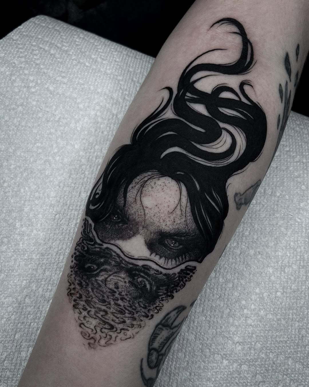 Tattoo by @bunche_tattoo โ black_and_grey, realism