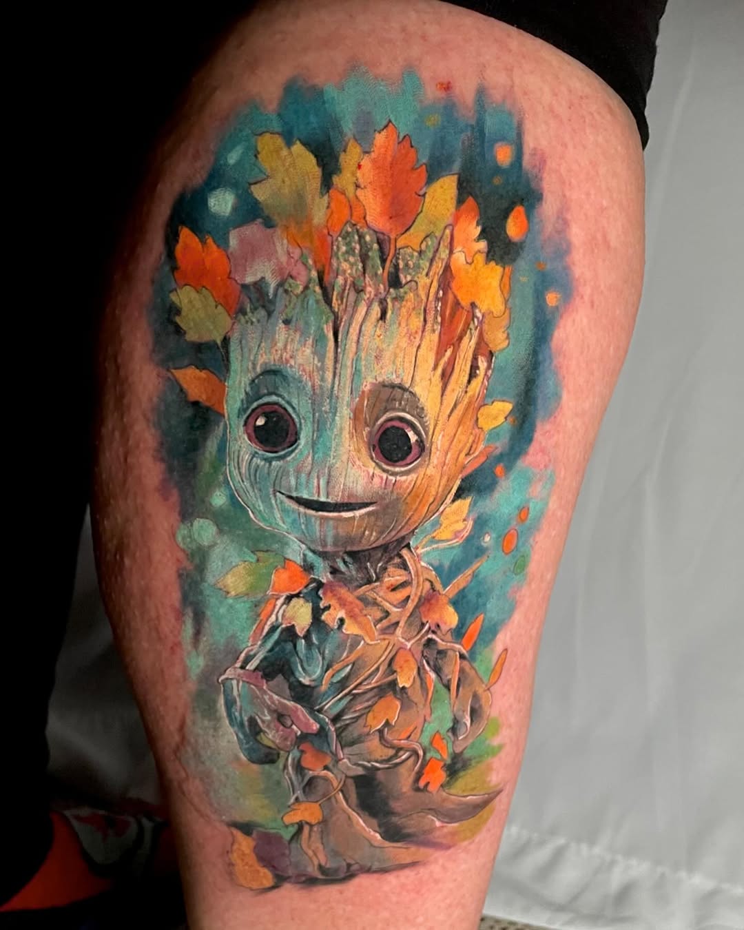 Tattoo by @tattoosbyjonathanwade — realism, anime