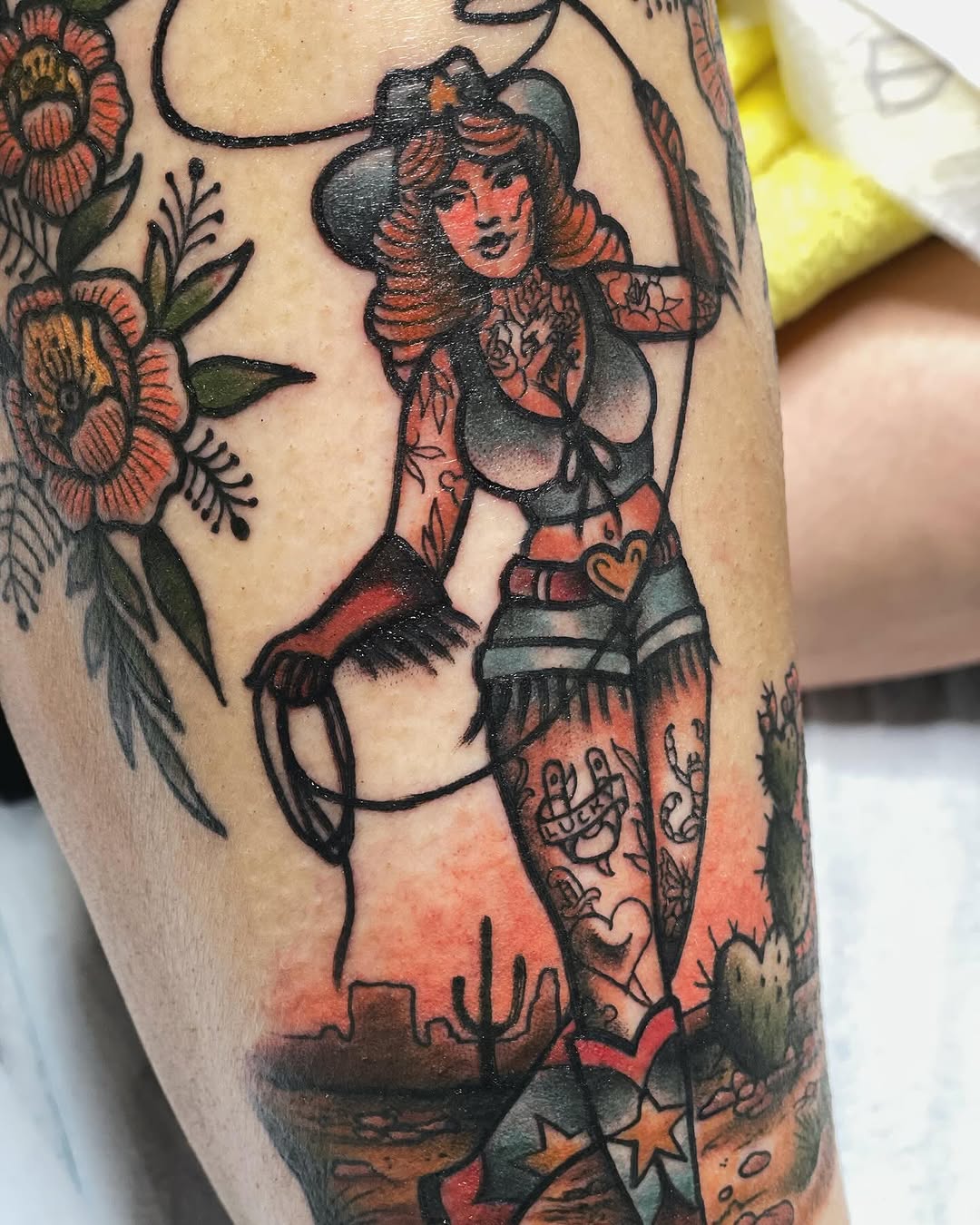 Tattoo by @shesarudemisfit — american_traditional, neo_traditional