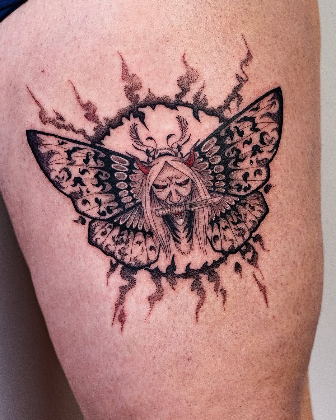Tattoo by @hvy_krm β black_and_grey