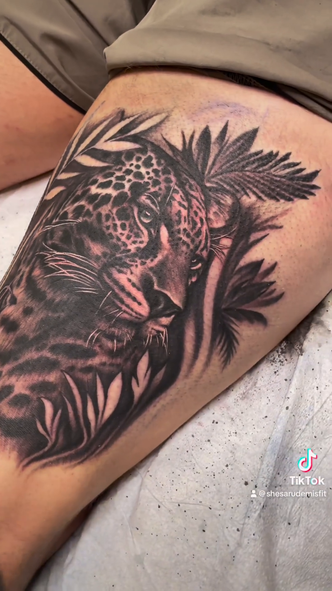 Tattoo by @shesarudemisfit — realism, black_and_grey