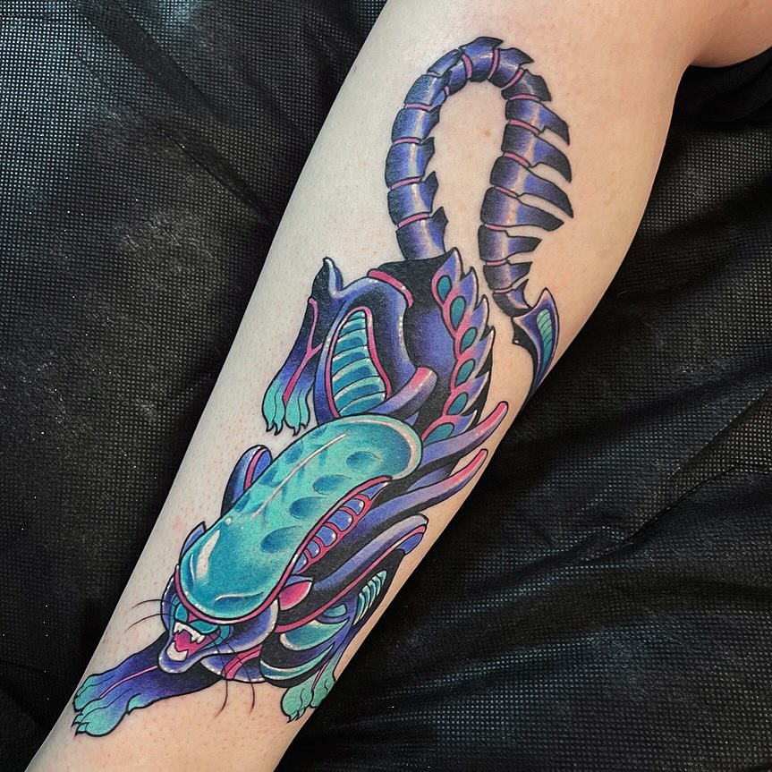 Tattoo by @necromandi — new_school
