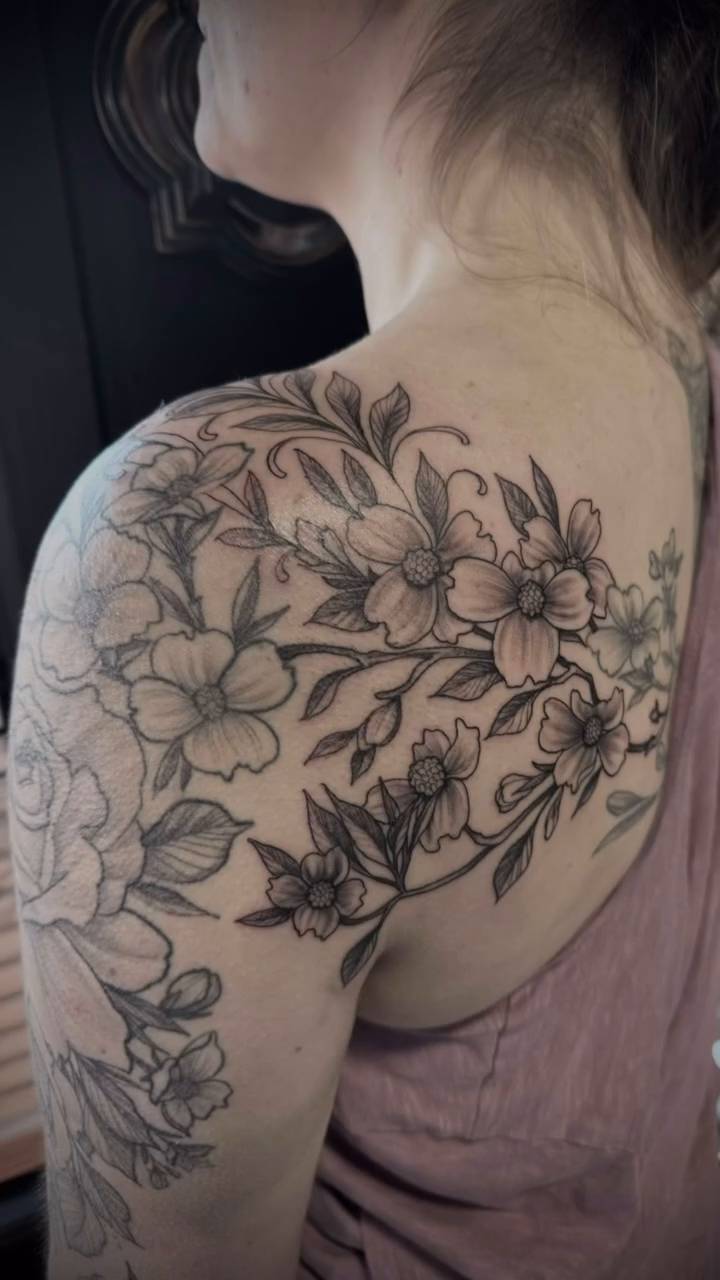 Tattoo by @fragiledagger — fine_line, black_and_grey