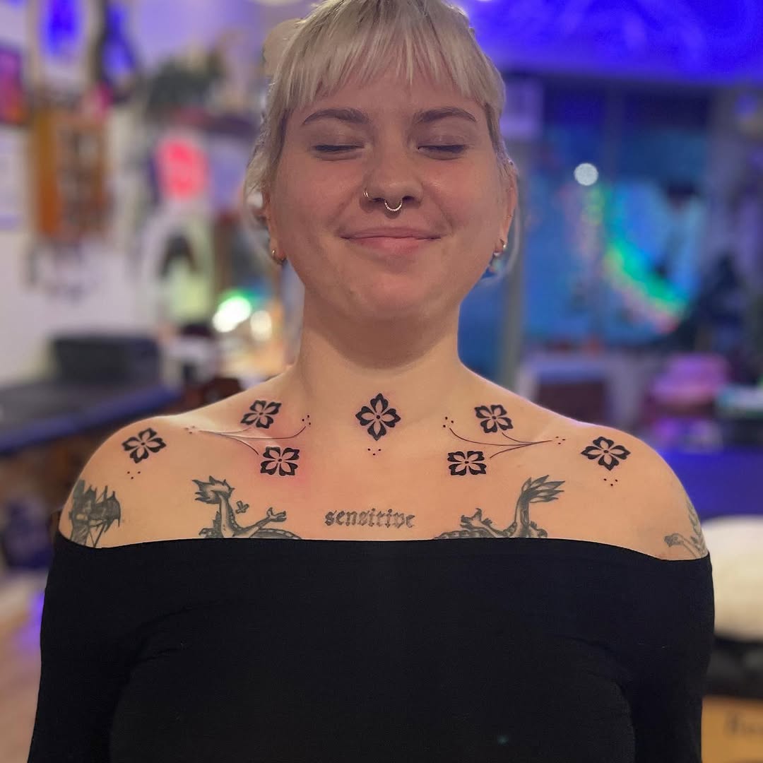 Tattoo by @flowers.for.all.occasions โ fine_line, lettering_script