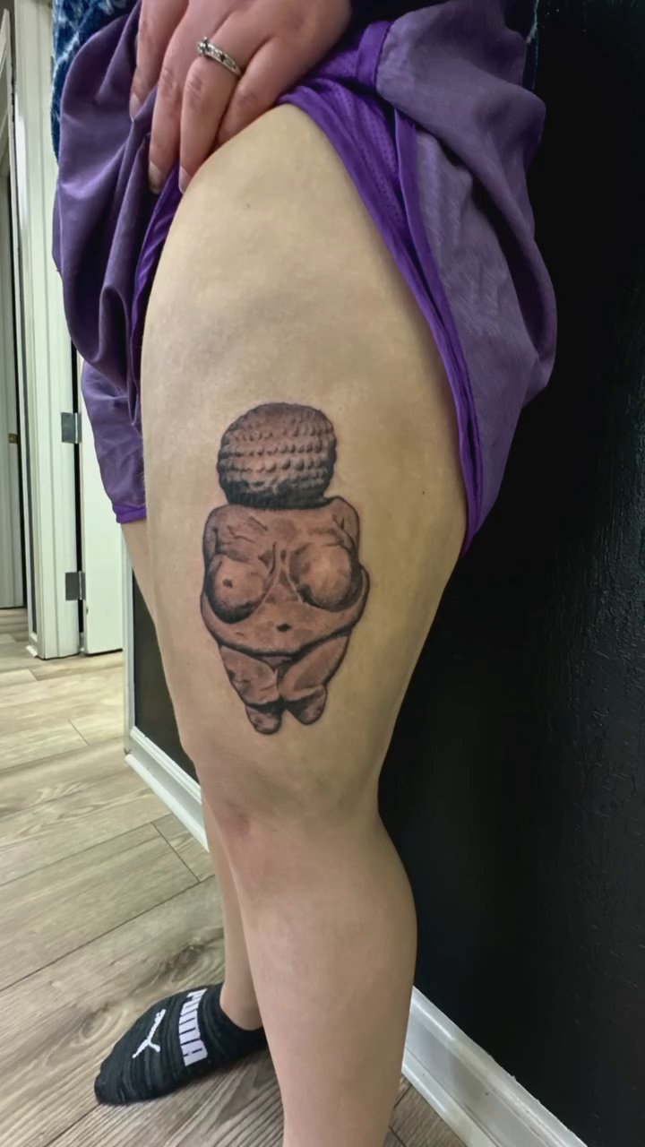 Tattoo by @roxotattoos — black_and_grey, realism