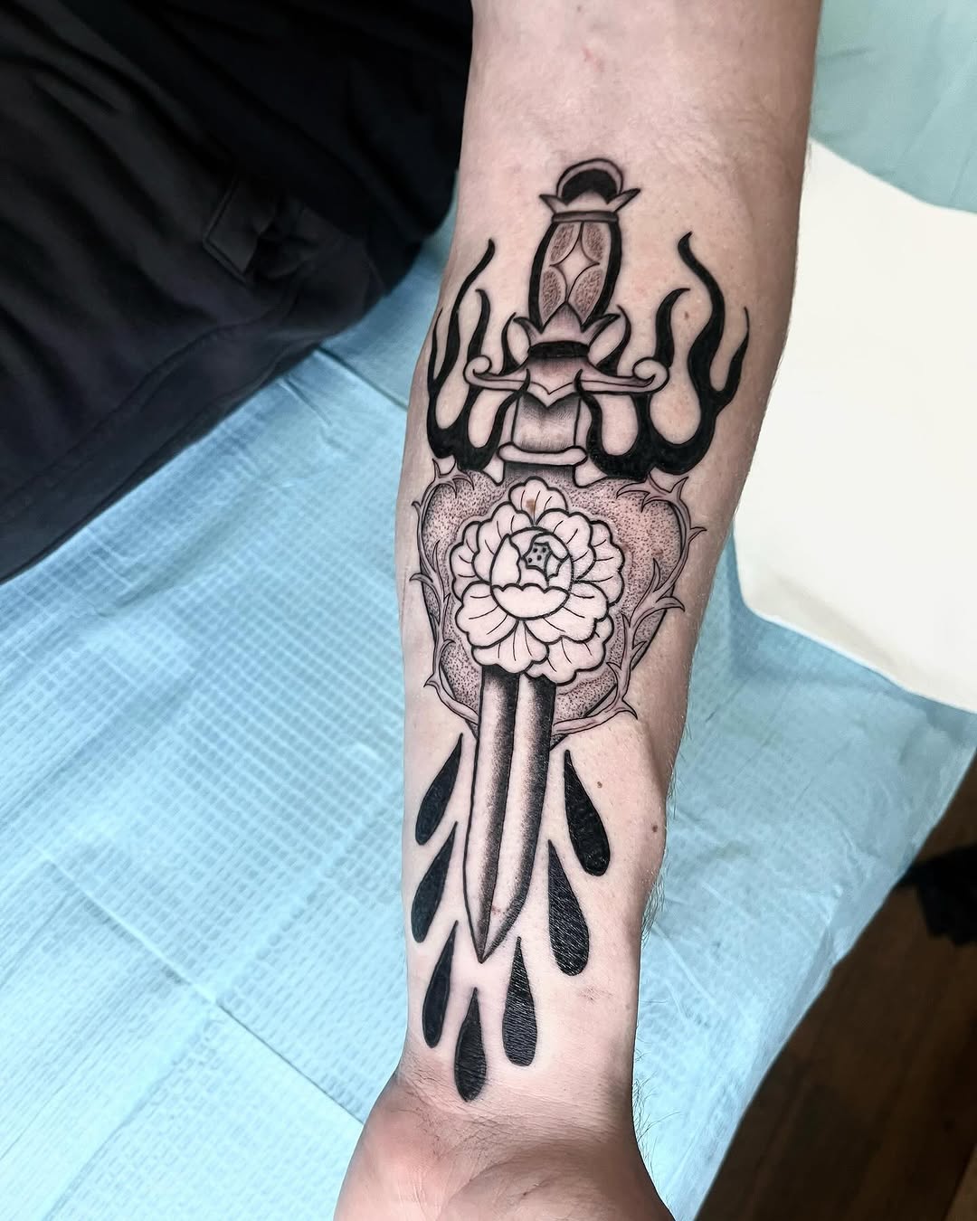 Tattoo by @chloeinknart — american_traditional, black_and_grey