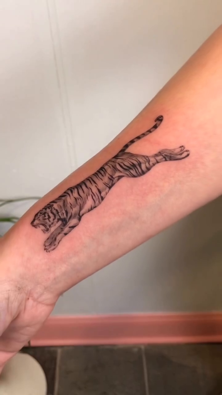 Tattoo by @justinturkus — black_and_grey