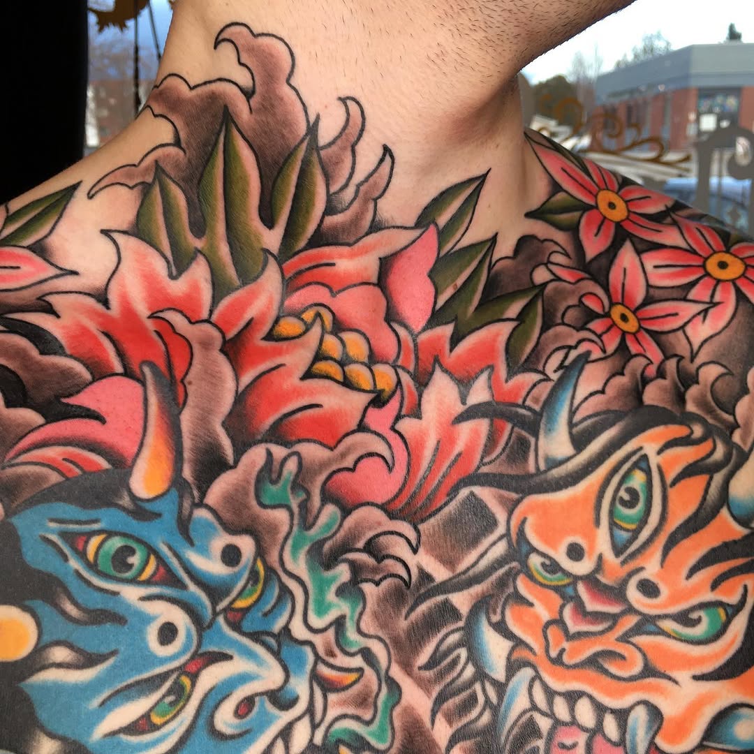 Tattoo by @marcpellantattoo — japanese_irezumi, neo_traditional