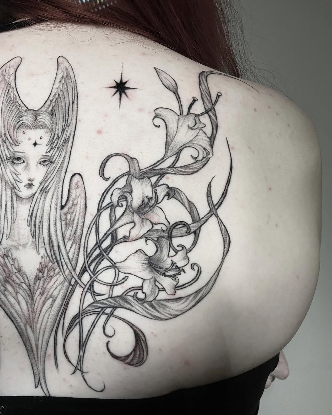 Tattoo by @friedraven_tattoo β black_and_grey, illustrative