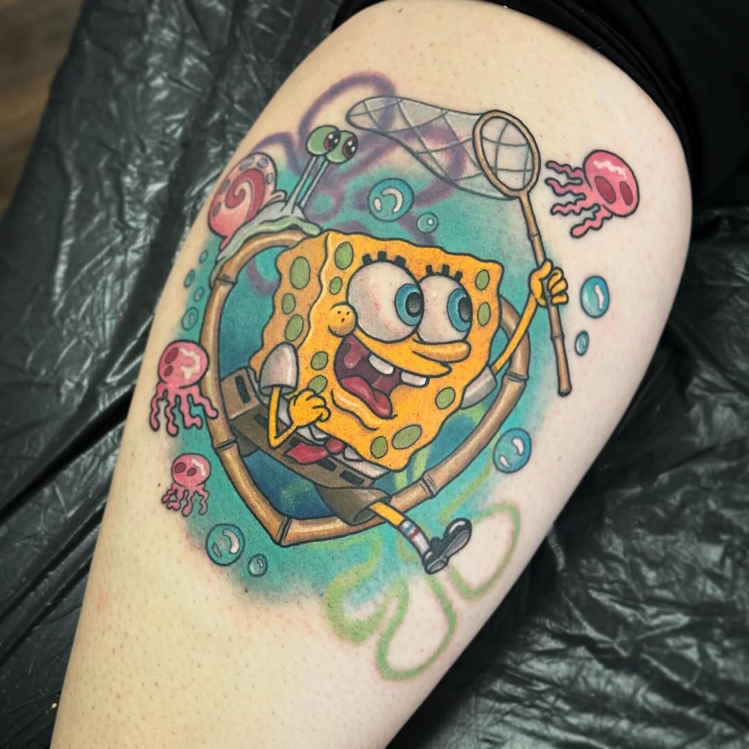 Tattoo by @aprilnicoletattoos โ new_school, anime