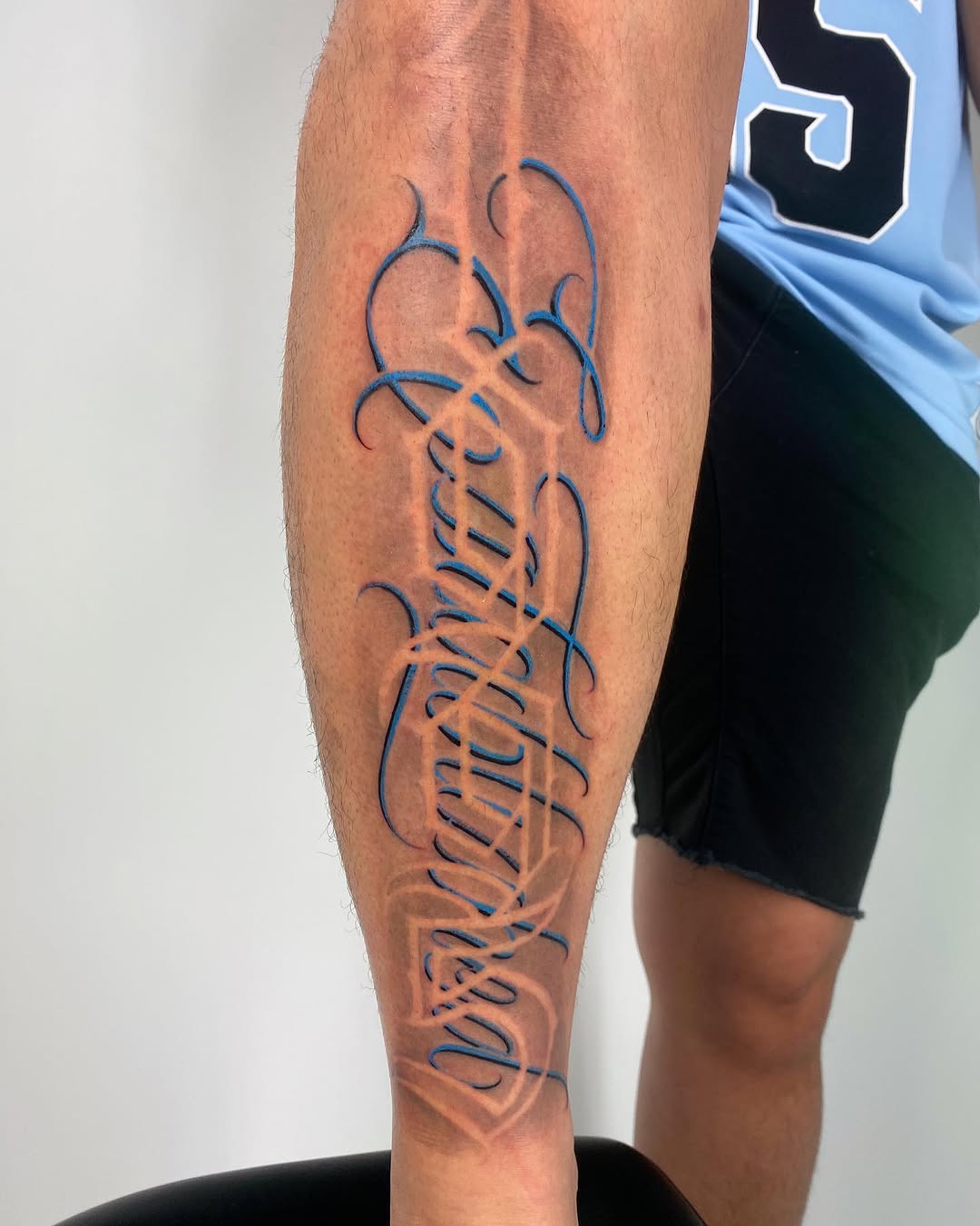 Tattoo by @stillballin6_ — lettering_script, ornamental