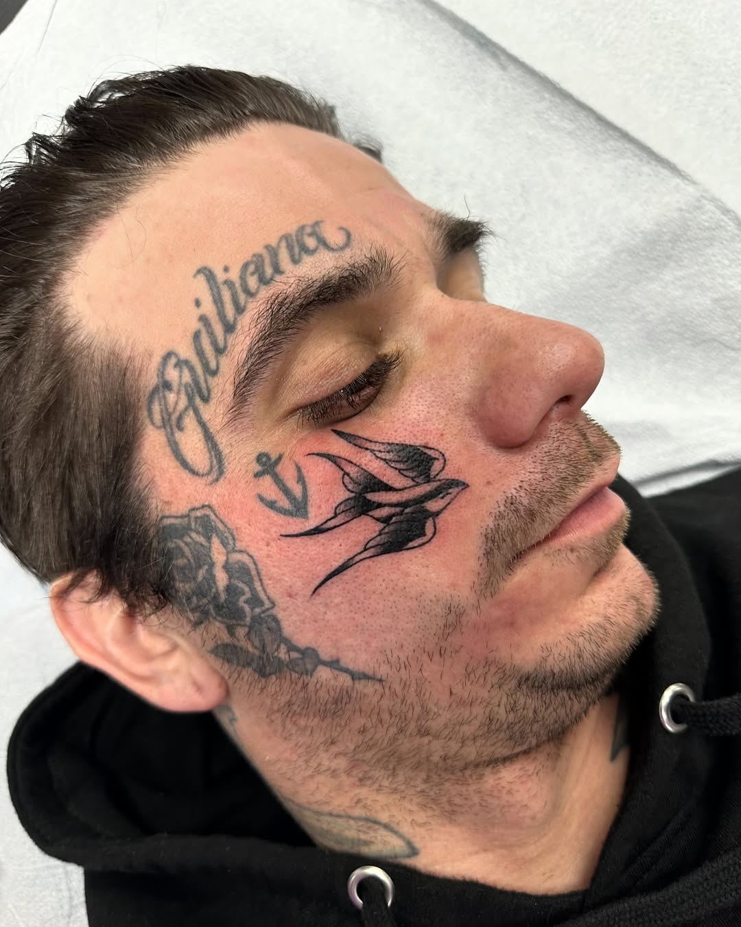 Tattoo by @thrashmoneymillionaire — lettering_script, american_traditional