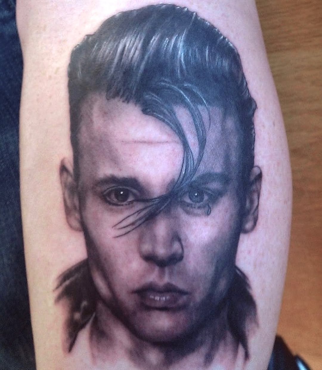 Tattoo by @justalantattoos — realism, black_and_grey
