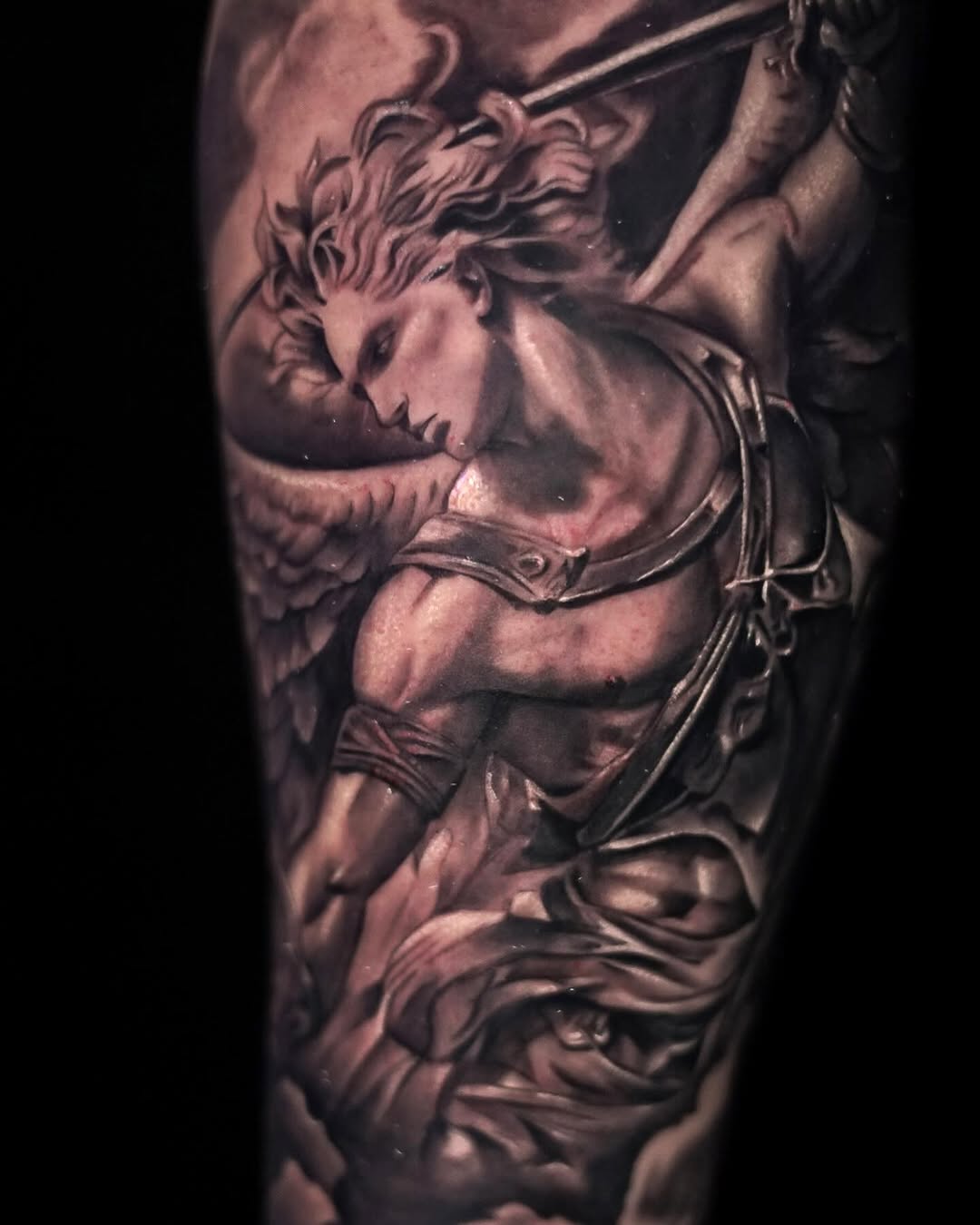 Tattoo by @nonametattoolv — realism, black_and_grey
