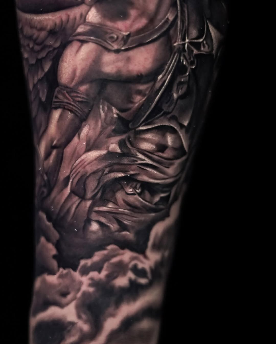 Tattoo by @nonametattoolv — realism, black_and_grey