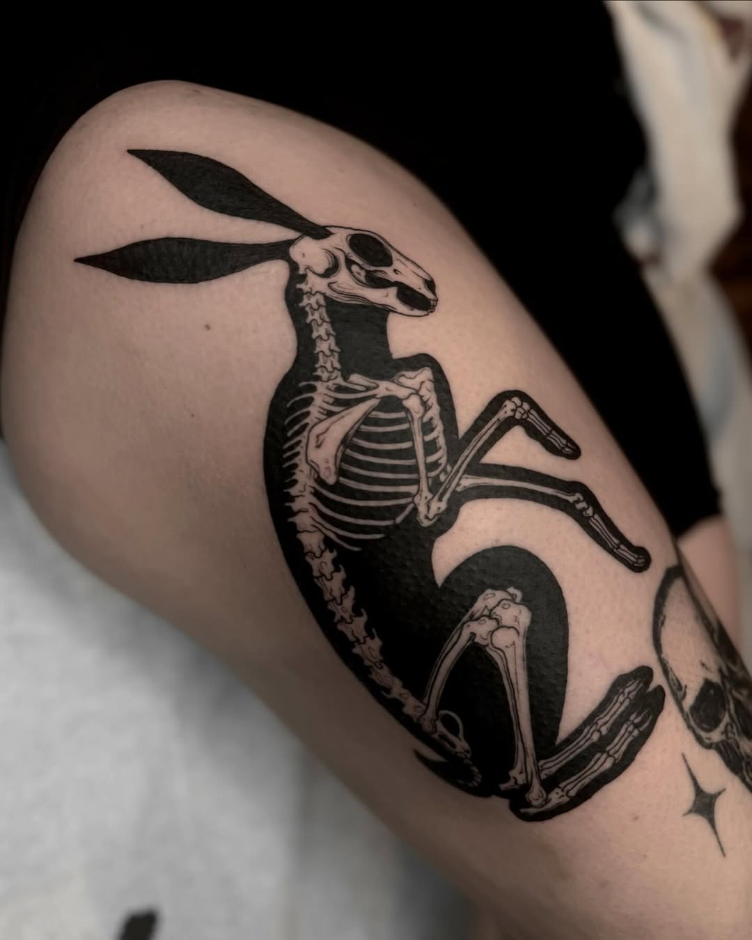 Tattoo by @korztattoo — blackwork, dark_realism