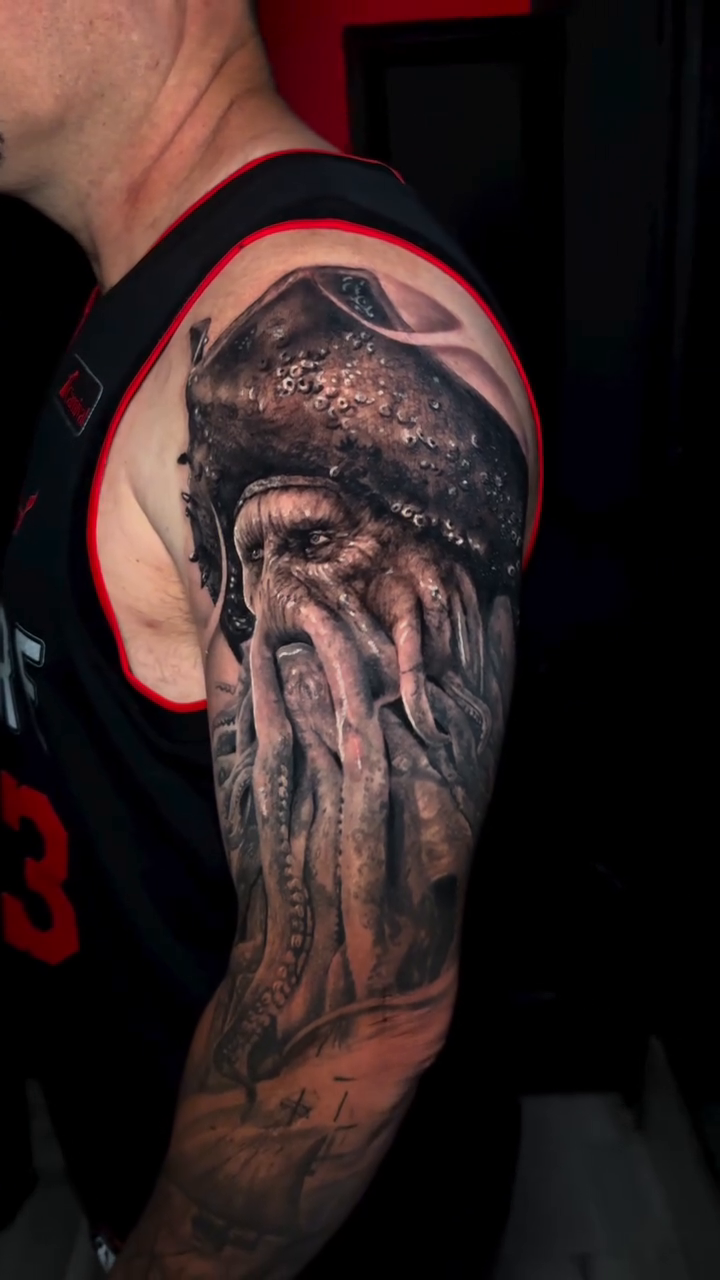 Tattoo by @davier_del_castillo โ realism, black_and_grey