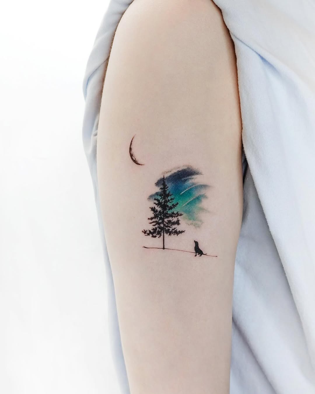 Tattoo by @tattooist_today_do โ fine_line, watercolor