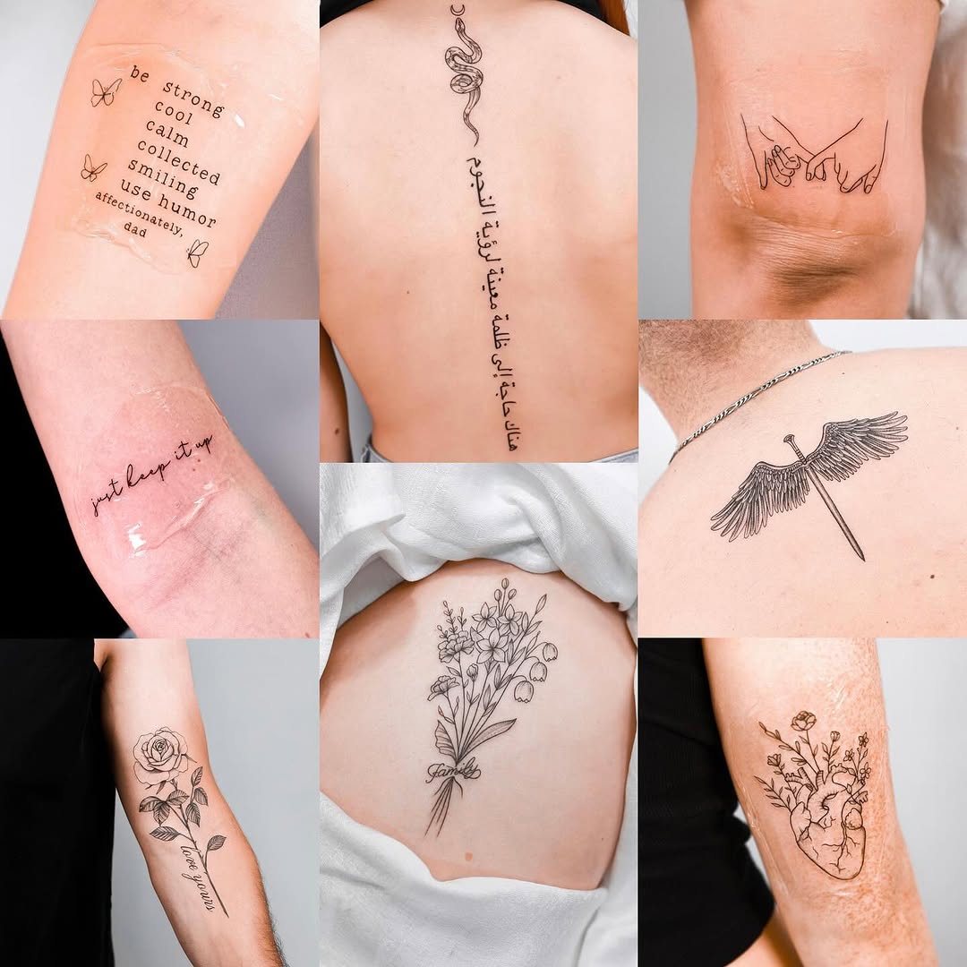 Tattoo by @houstontattoo.chelsea β lettering_script, fine_line