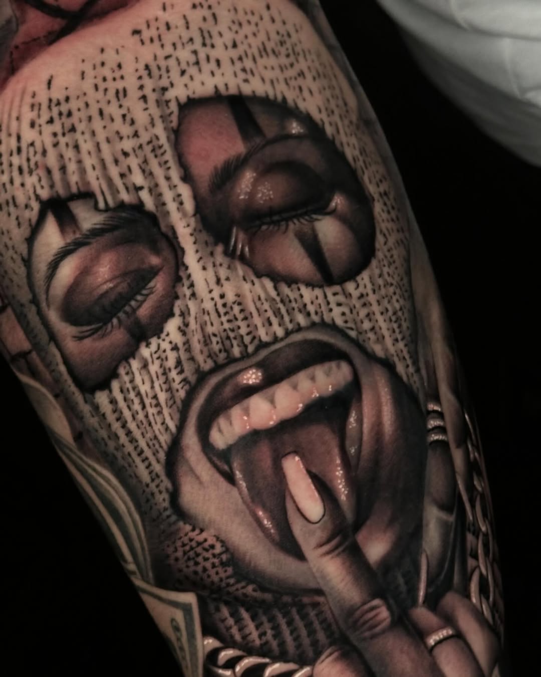 Tattoo by @tan_hope_mm — realism, black_and_grey