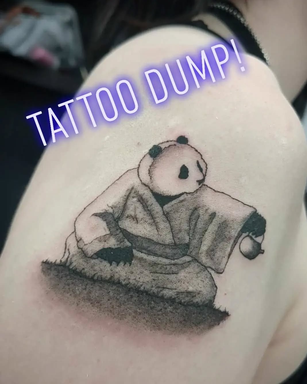 Tattoo by @seth.opotamus β black_and_grey, dotwork