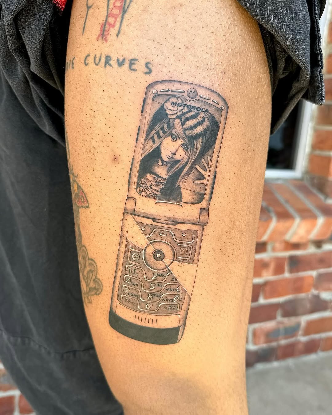 Tattoo by @lilztatz — black_and_grey, realism