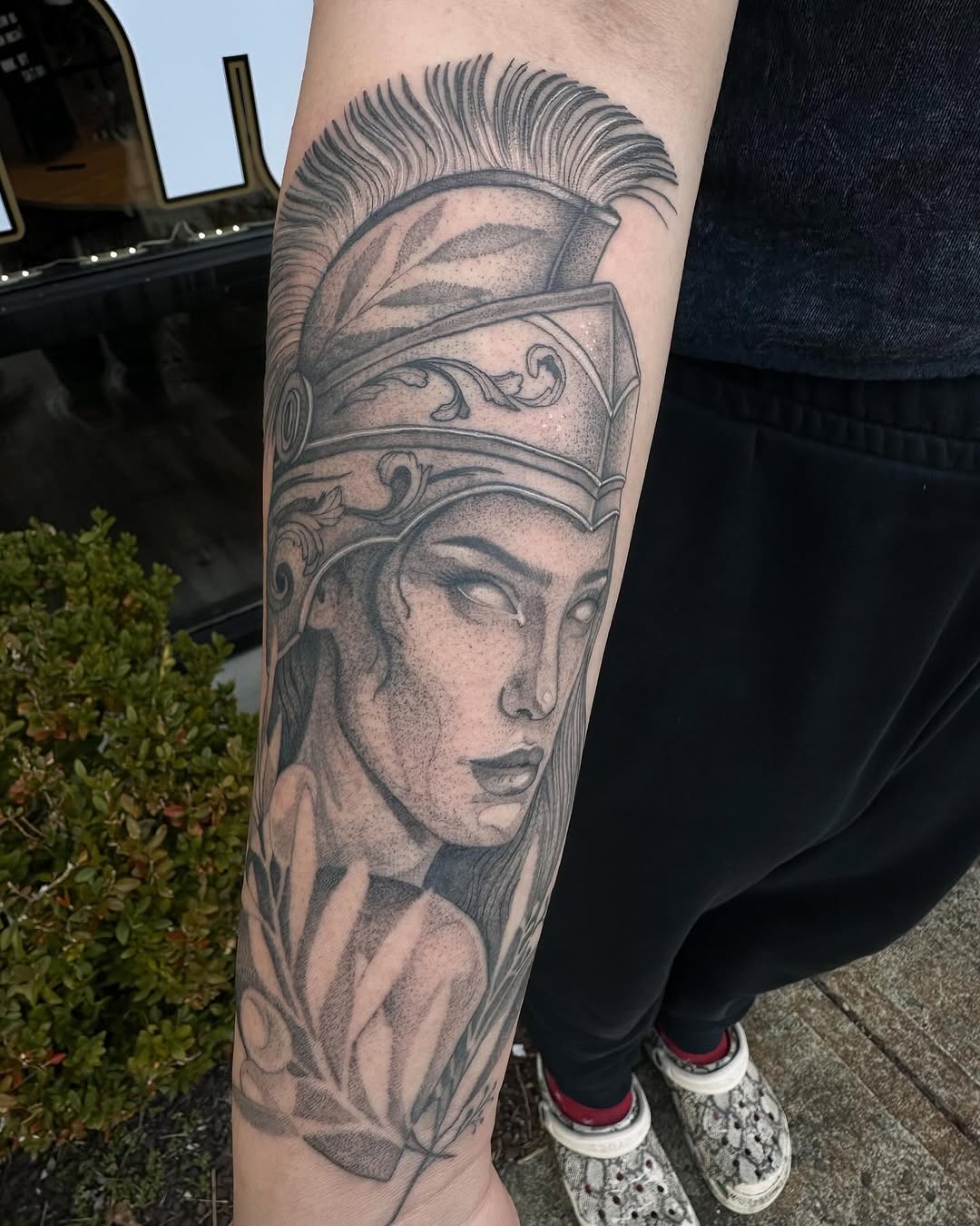 Tattoo by @nancyrose.art — realism, dotwork