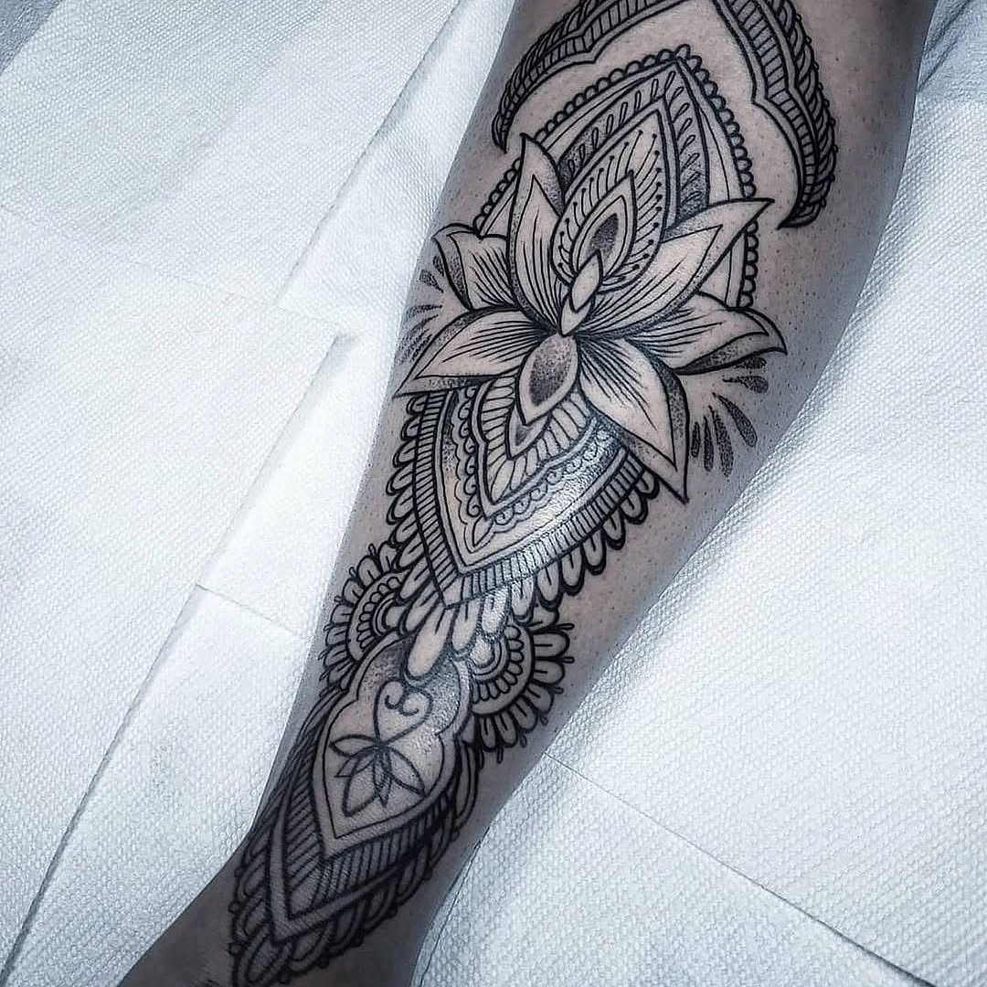 Tattoo by @ohtanyagee — ornamental, dotwork