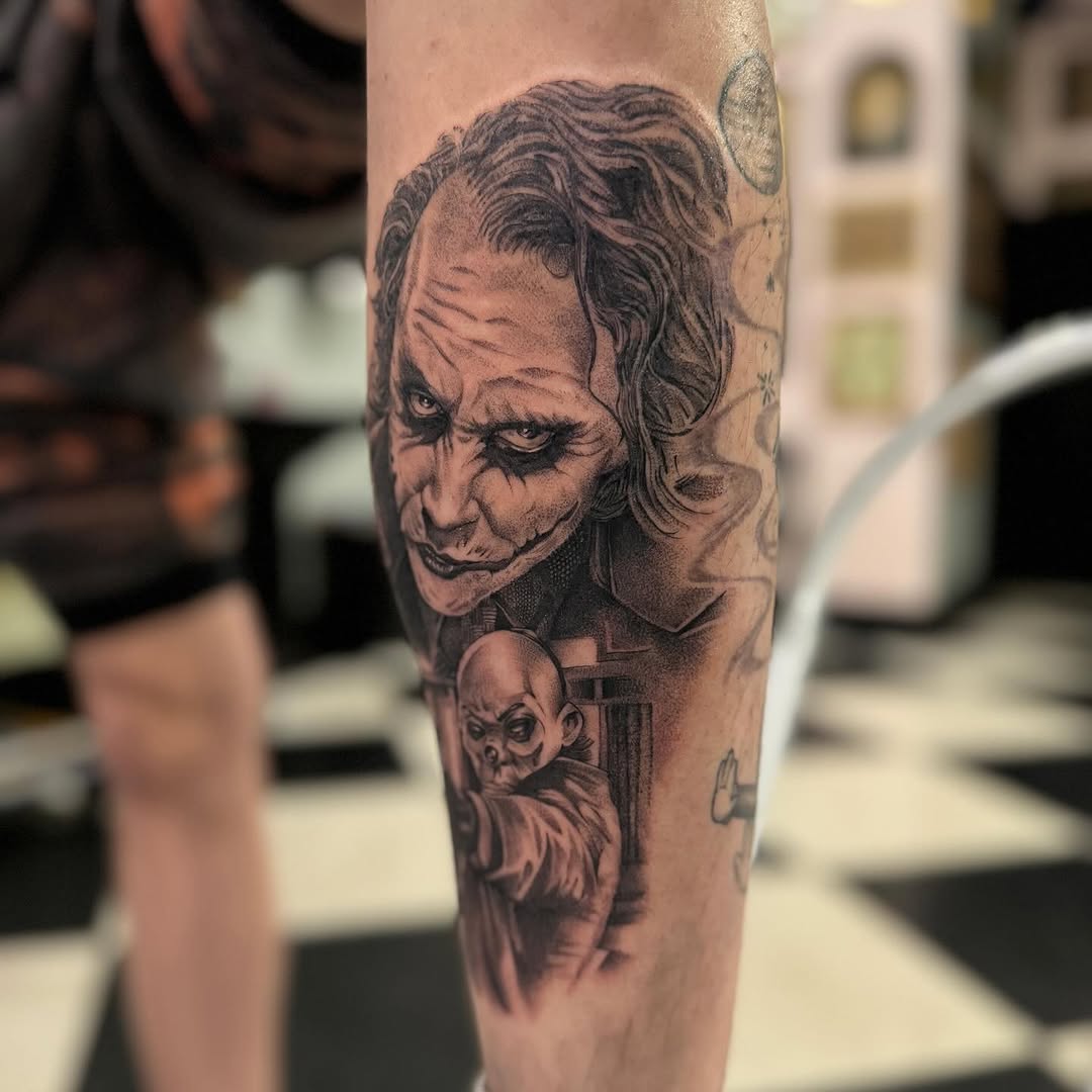 Tattoo by @zacharyktattoos โ realism, black_and_grey