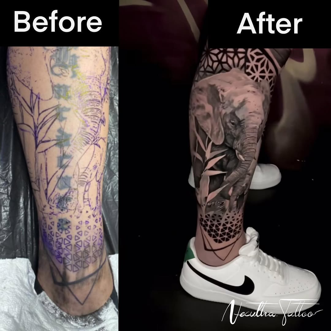 Tattoo by @necultra.tattoo — realism, black_and_grey