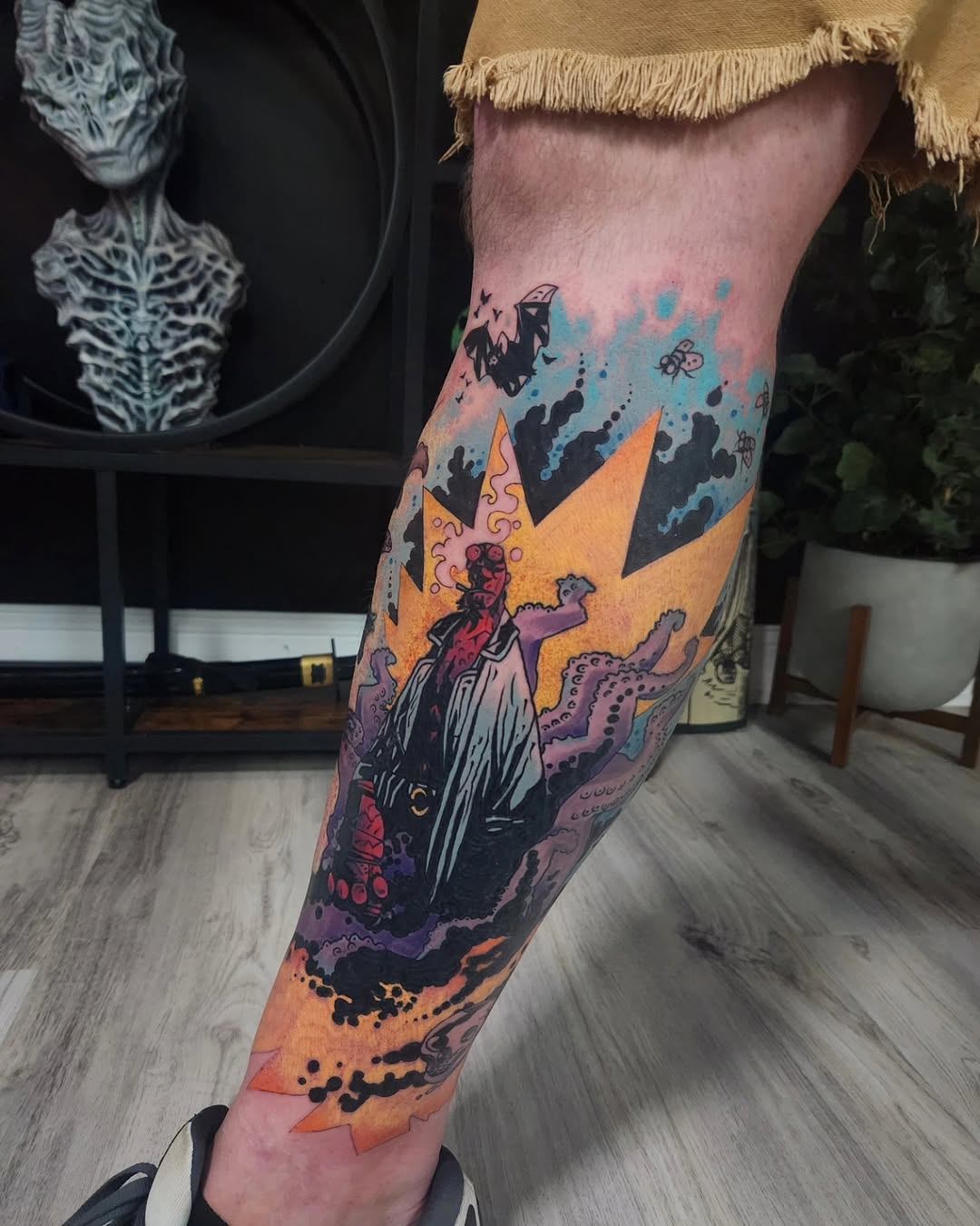 Tattoo by @geo_does_art — illustrative, trash_polka