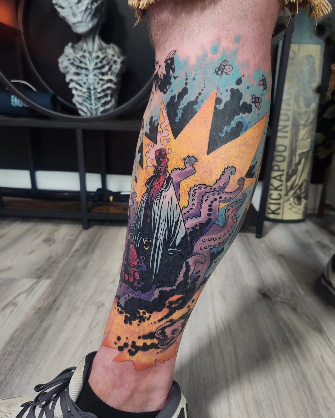 Tattoo by @geo_does_art — illustrative, trash_polka