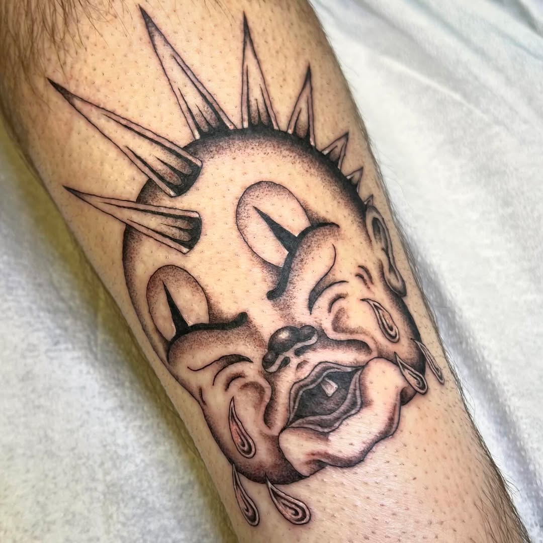Tattoo by @emilymiljatattoos — illustrative, black_and_grey