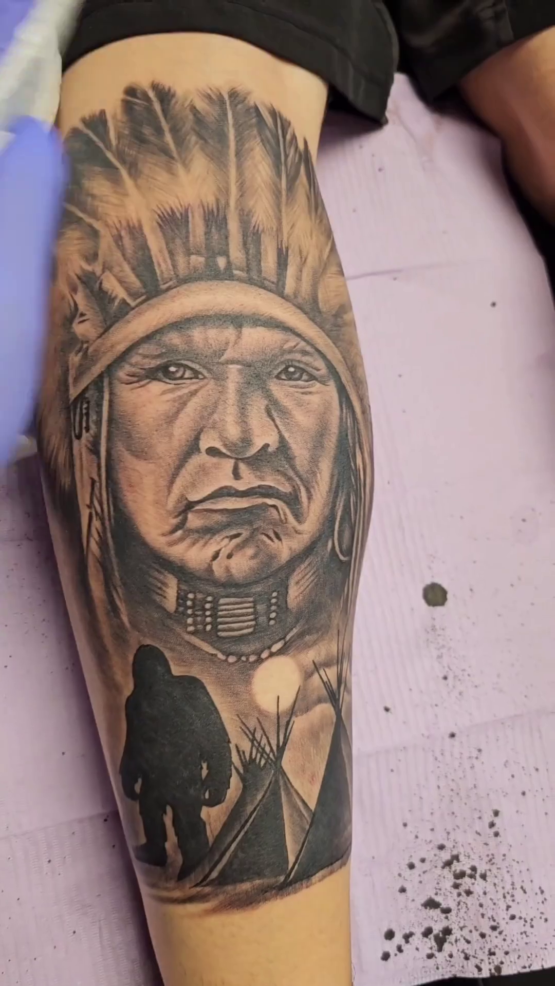 Tattoo by @mikeotattoo — realism, black_and_grey
