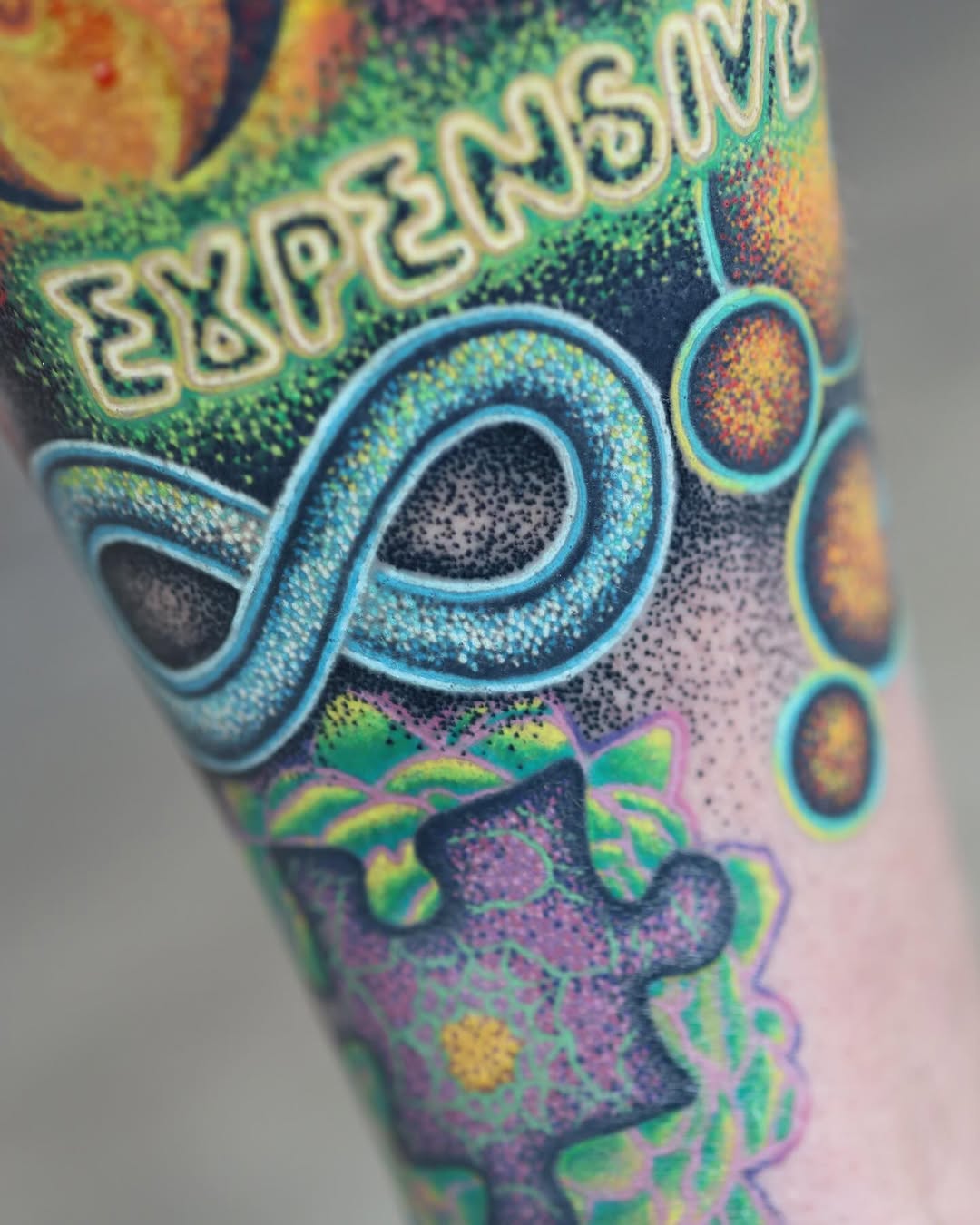 Tattoo by @litebritetattoo — illustrative, dotwork