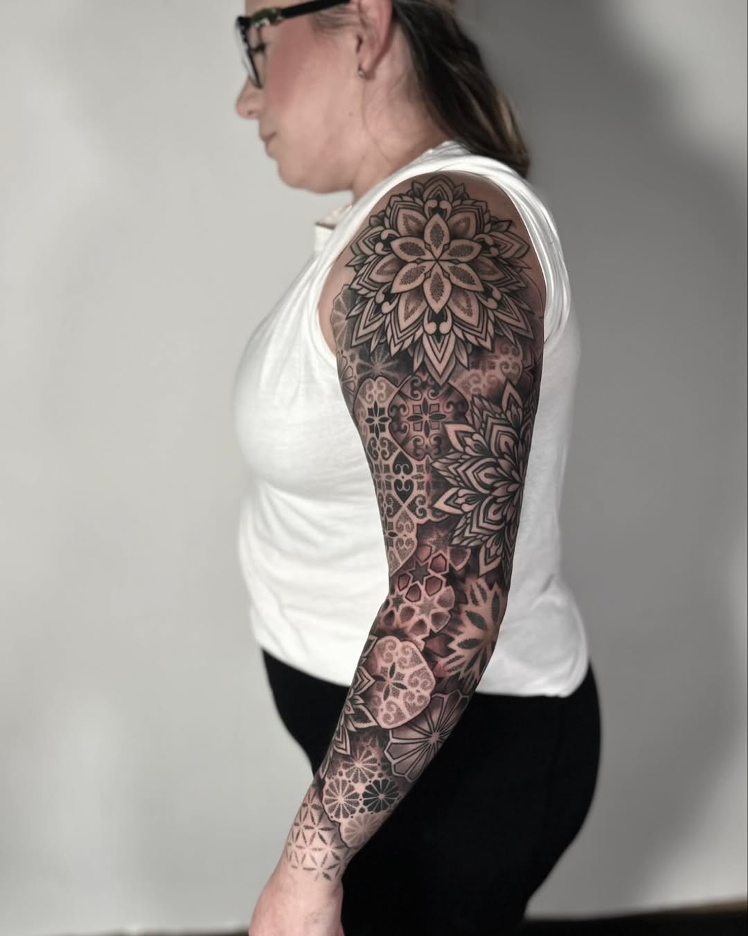 Tattoo by @ericharetattoo — geometric, ornamental