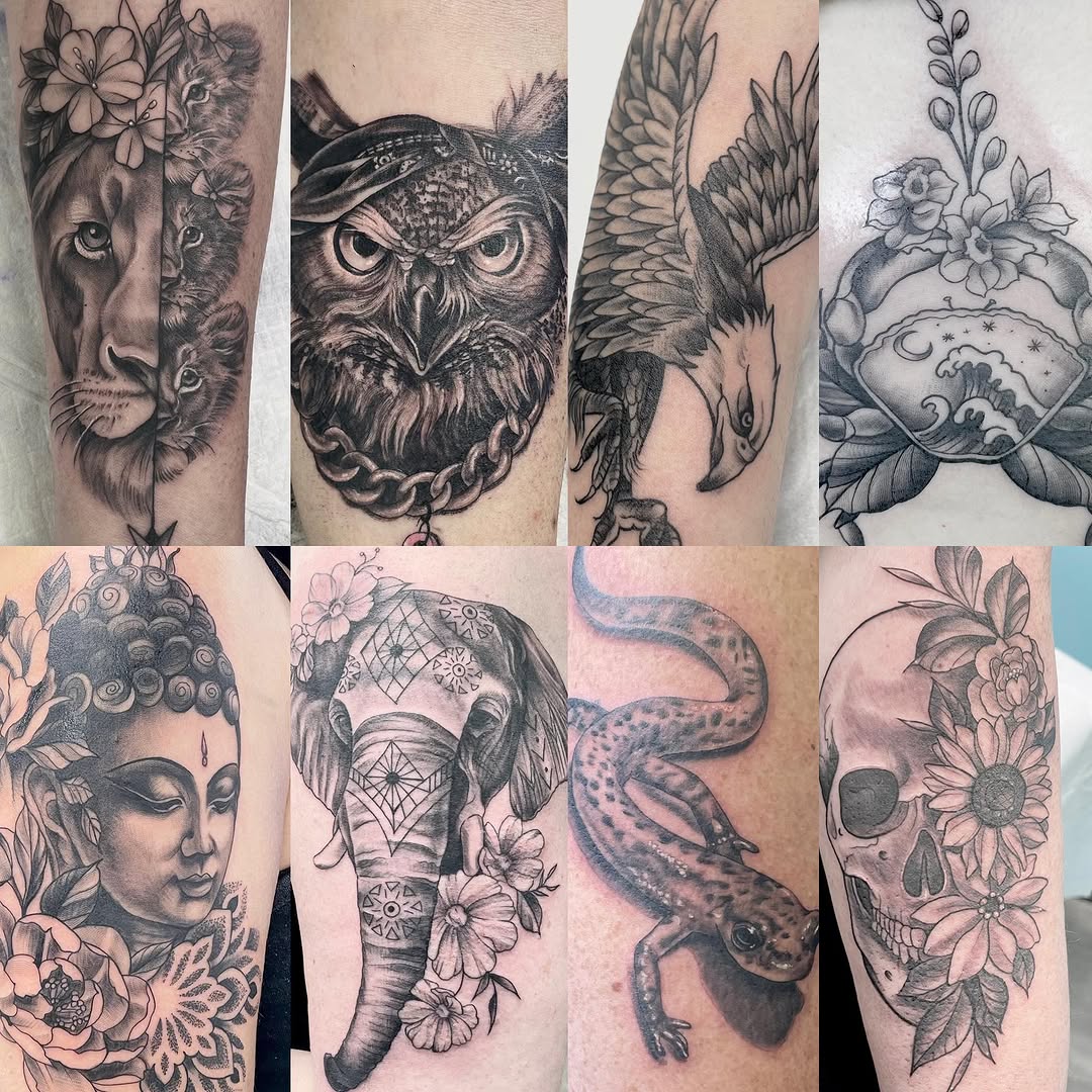 Tattoo by @ratqueentattoo — realism, black_and_grey
