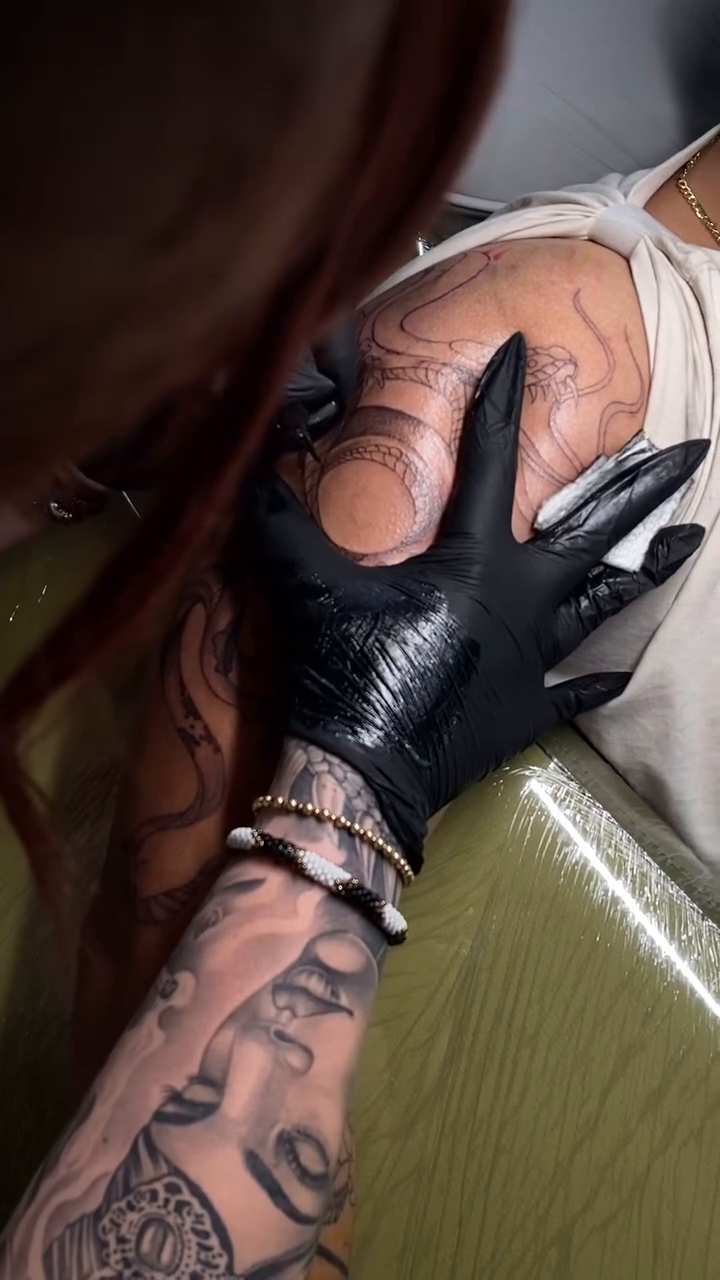 Tattoo by @ashlyntheartist — black_and_grey, illustrative