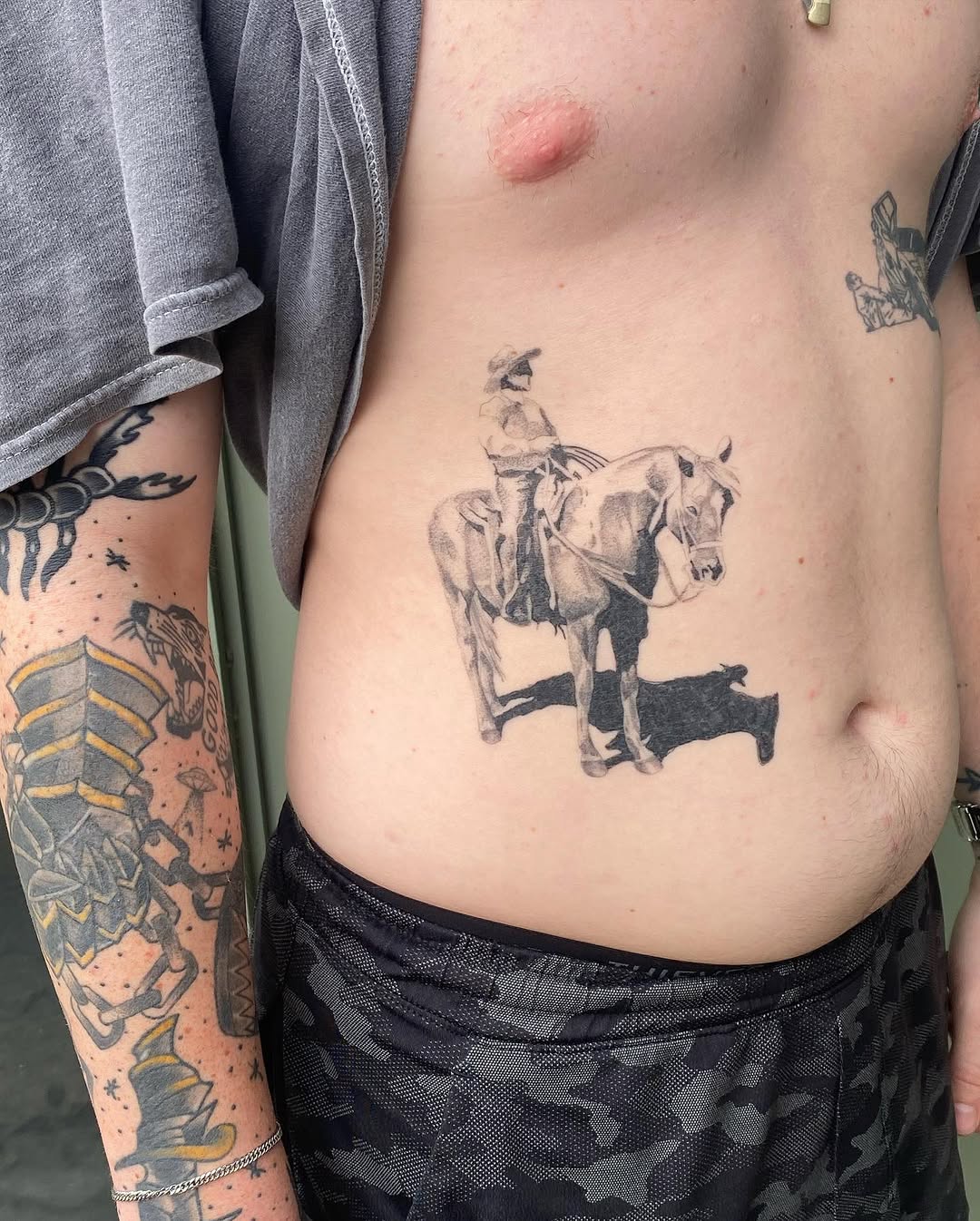 Tattoo by @truett_ink — realism, black_and_grey