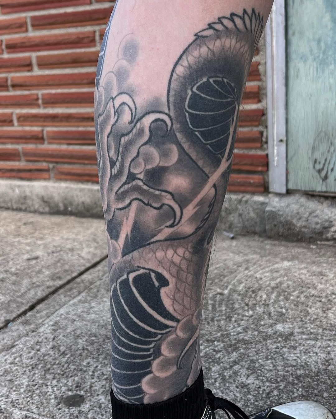 Tattoo by @jzajosh — japanese_irezumi, black_and_grey