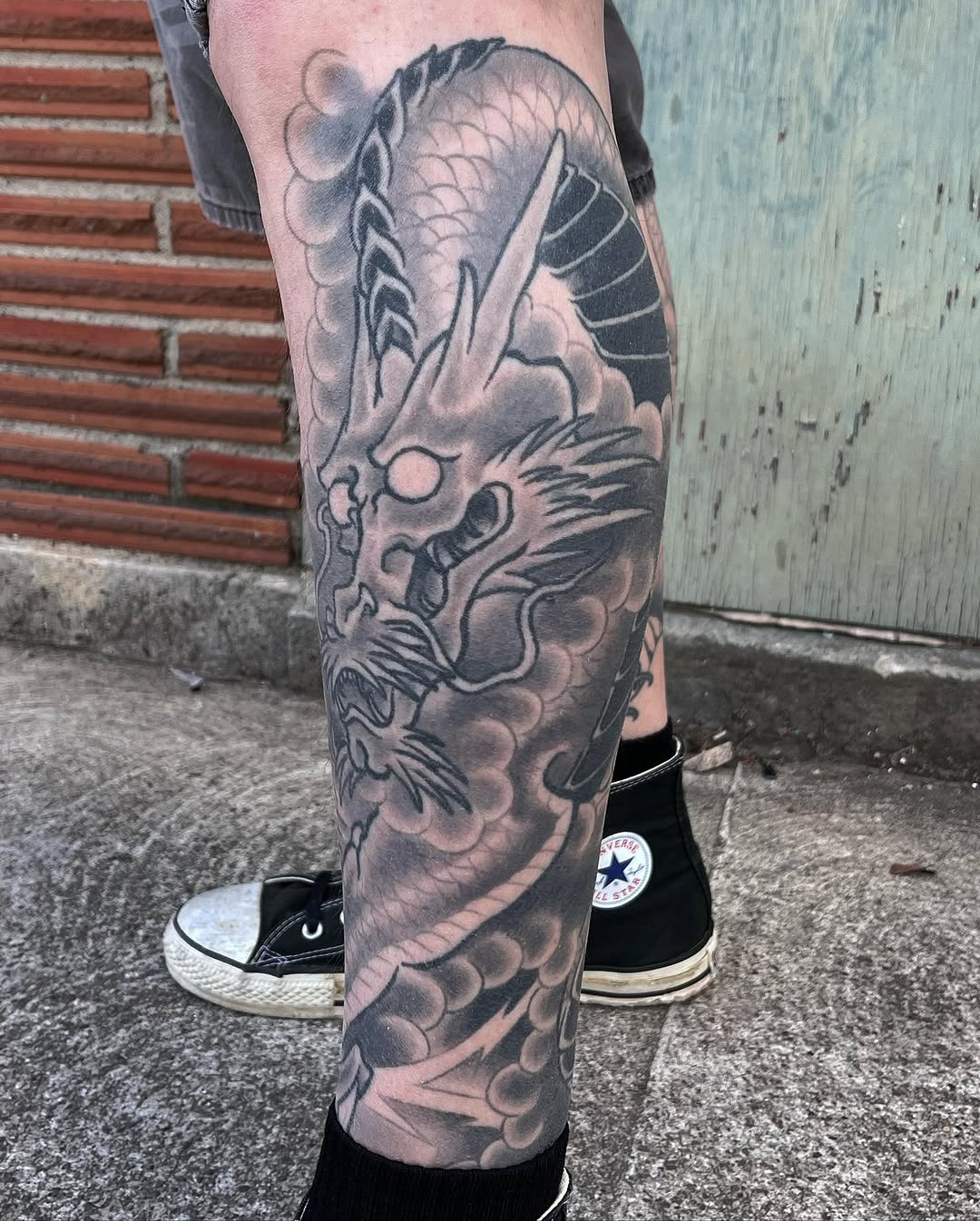 Tattoo by @jzajosh — japanese_irezumi, black_and_grey