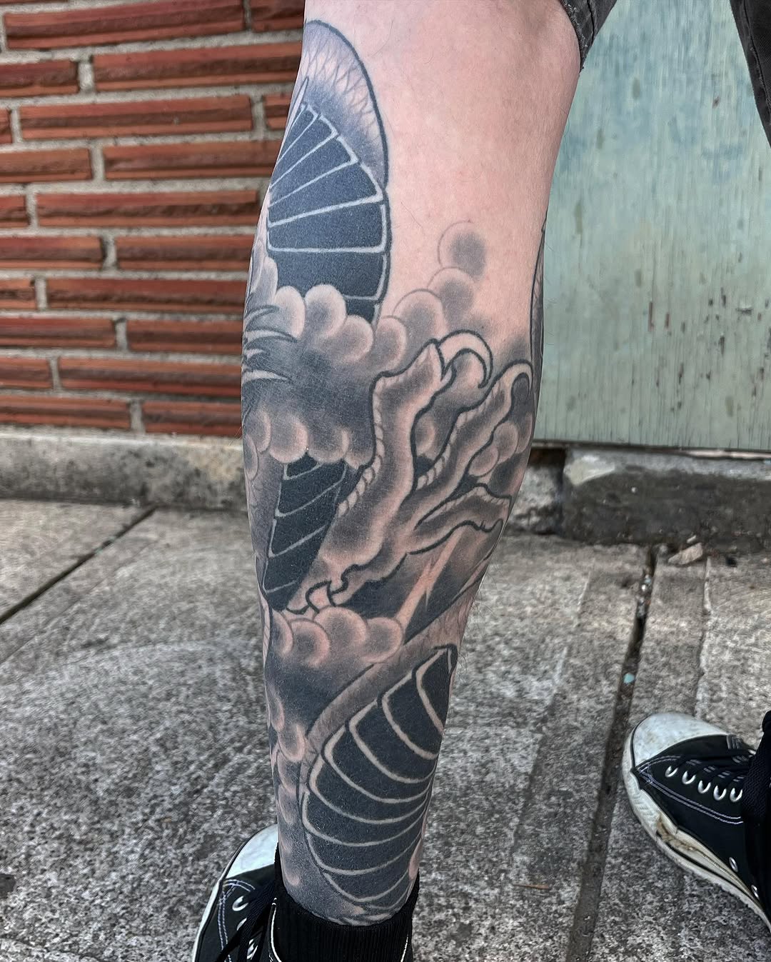 Tattoo by @jzajosh — japanese_irezumi, black_and_grey